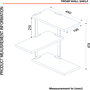 Hanah Home Frisbi Estantería de Pared Industrial Nogal y Negro